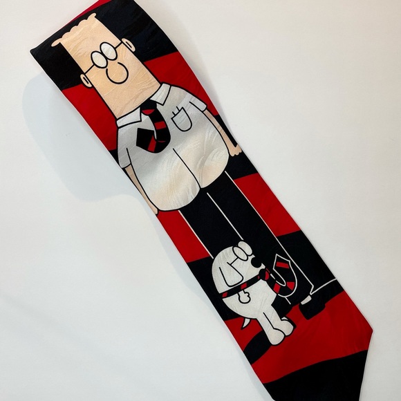 NWT Mervyn’s California | Dilbert Dogbert Silk Tie - Picture 1 of 7